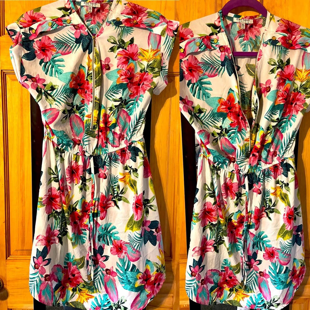 Cute Tropical Floral Dress.